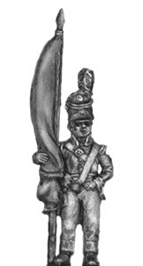 Standard bearer barretina with cast flag