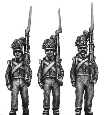 Belgian Line Infantry flank company marching