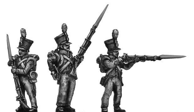 Dutch Line Infantry flank company firing and loading