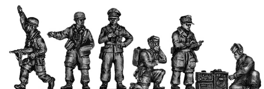 Fallschirmjager Officers and radio ops