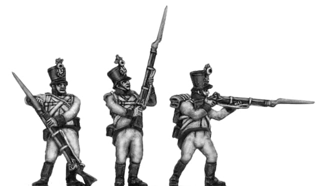 German fusilier shako firing and loading