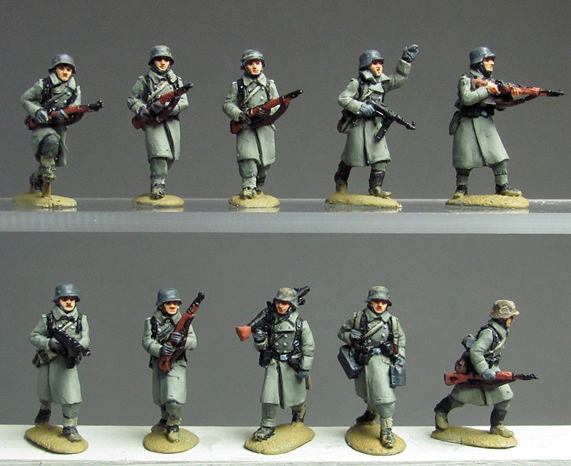 Greatcoat infantry advancing