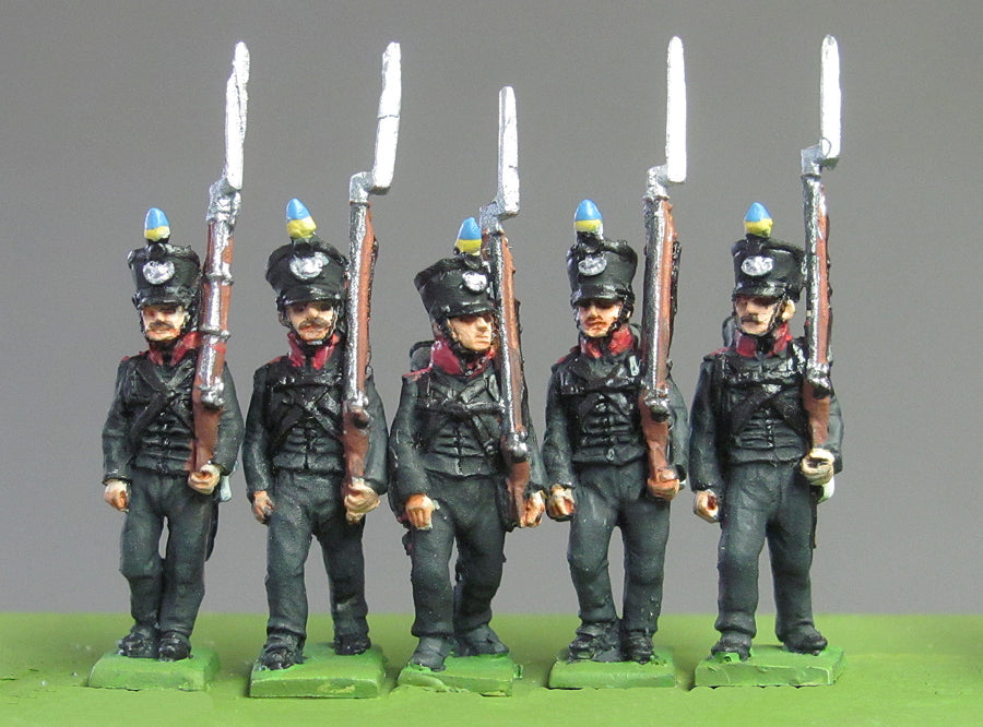 Line Infantry marching Waterloo
