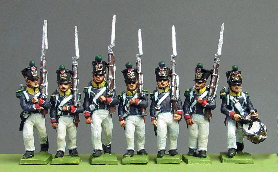 Young Guard Waterloo 1815 marching