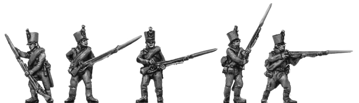 Musketeers shako firing and loading