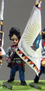 Hungarian Grenadier NCO with flag