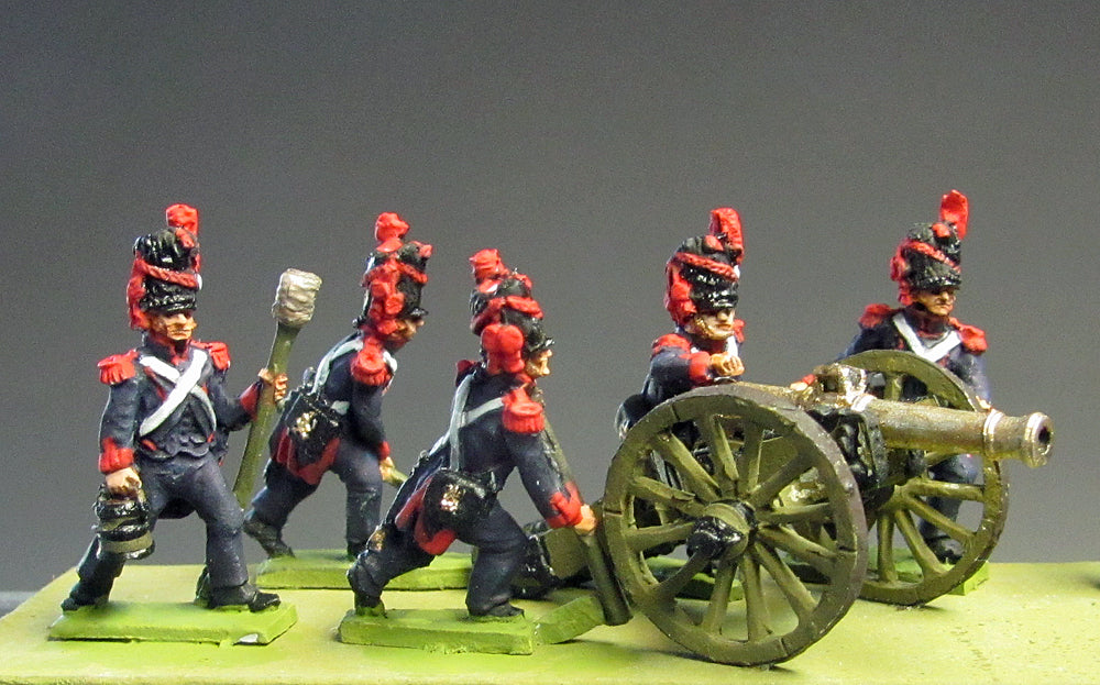 Guard foot artillery moving gun