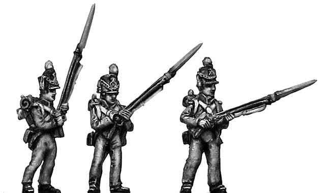 Centre Company standing port arms