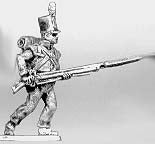 Flank company advancing levelled musket