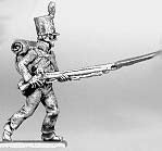 Centre company advancing levelled musket