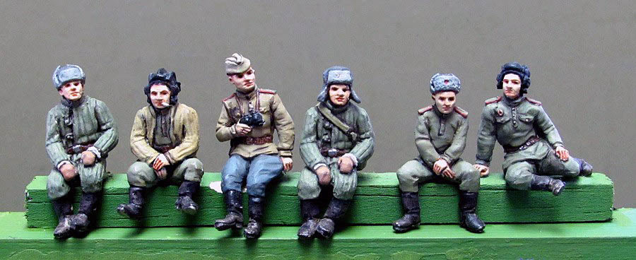 Tank crew seated variants