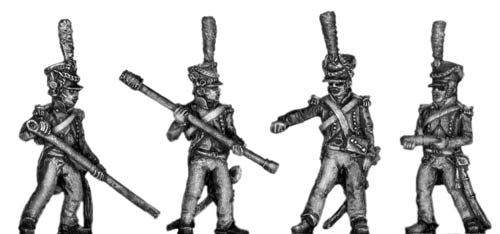 Horse artillery crew loading