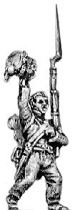 Enthusiastic infantry set (five figures)