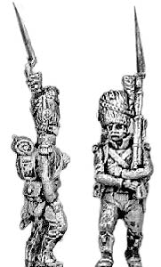 Carabinier bearskin march attack