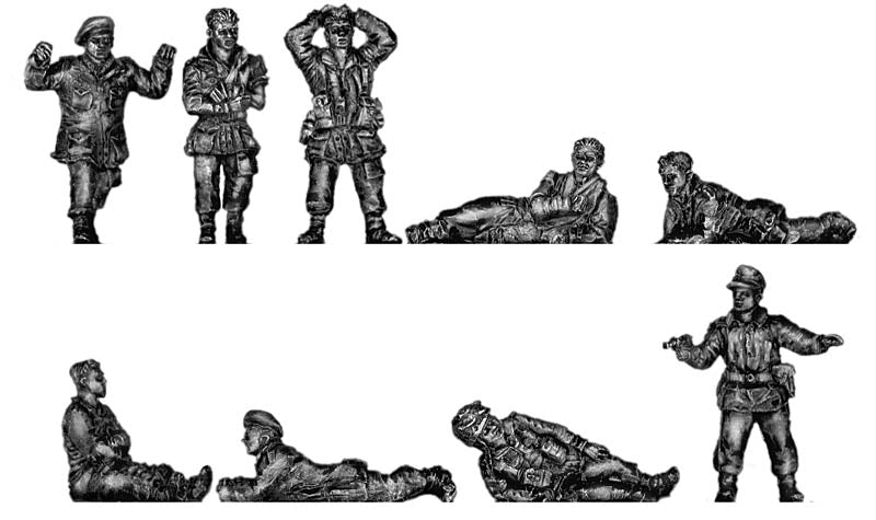 Airborne prisoners and German guard