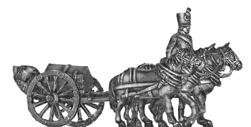 Foot artillery small caisson (Troika) team