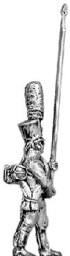 Grenadier standard bearer shako