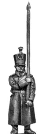 Musketeer standard bearer shako greatcoat