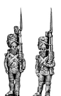Grenadier of the Guard at attention full dress