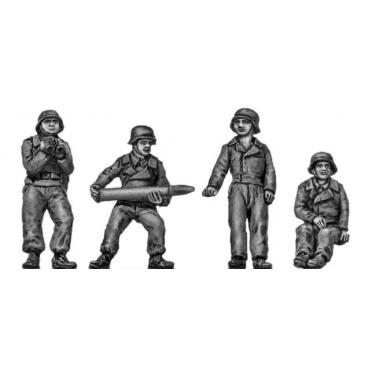 Panzer Jaeger crew, helmets