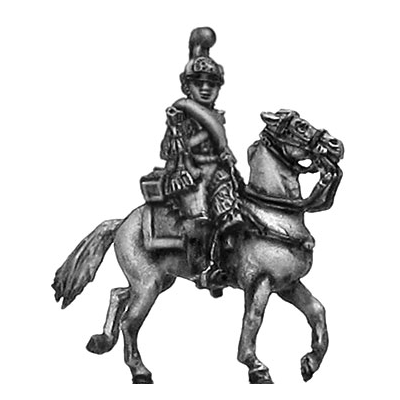 Belgian Carabinier trumpeter, in helmet