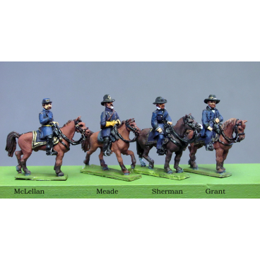Union Generals (Meade, McLellan, Grant, Sherman)
