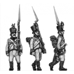 German fusilier, shako, marching, shoulder arms