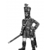 German fusilier officer, shako, standing