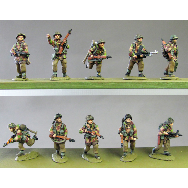 Infantry section, windproofs, advancing