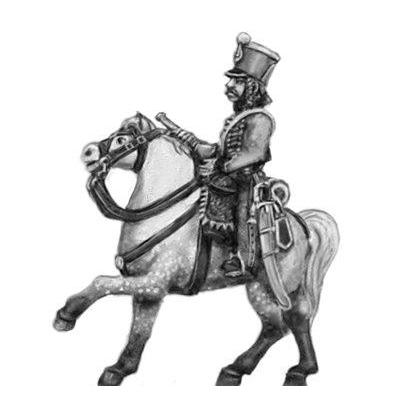 Hussar trunpeter, shako rouleau