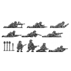 Infantry section, windproofs, kneeling and prone