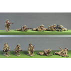Infantry section, kneeling and prone
