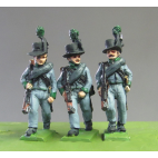 Avantgarde marching, rifles (big Corsican hats - Waterloo)