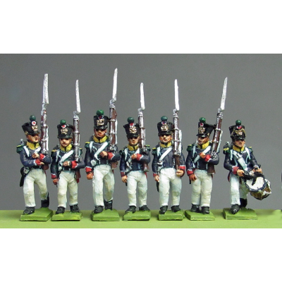 Young Guard, Waterloo 1815, marching