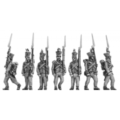 Hungarian fusilier, shako, marching, shoulder arms