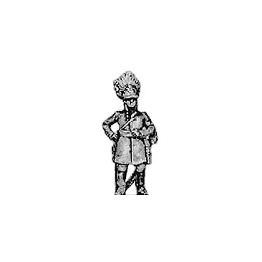German grenadier officer, standing