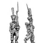 Grenadier, covered shako, march attack