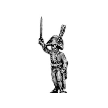 Officer, with sword (musketeers and grenadiers)