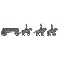 Horse artillery &#8211; large caisson team