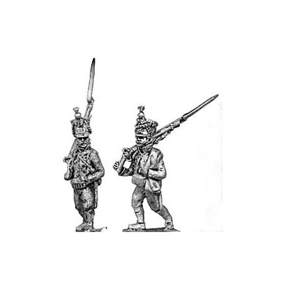 Line infantry, shako, marching