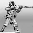 Zouave in kepi firing