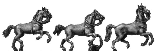 Heavy horse leaping