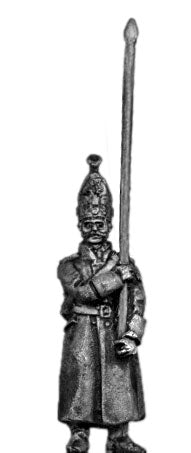 Pavlov Grenadier standard bearer in greatcoat