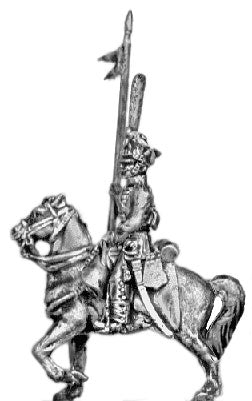 Hussar front rank with lance