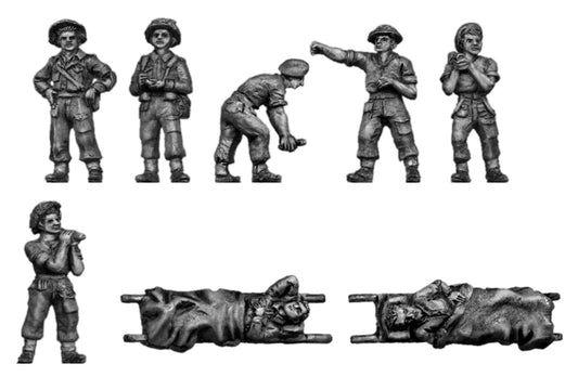 R.A.M.C loading ambulance with casualties