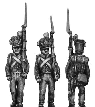 Belgian Line Infantry centre company marching