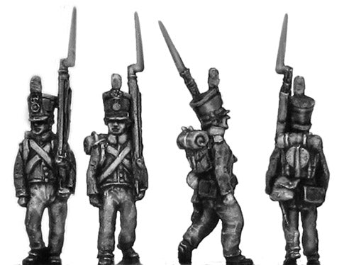 Dutch Line Infantry centre company marching