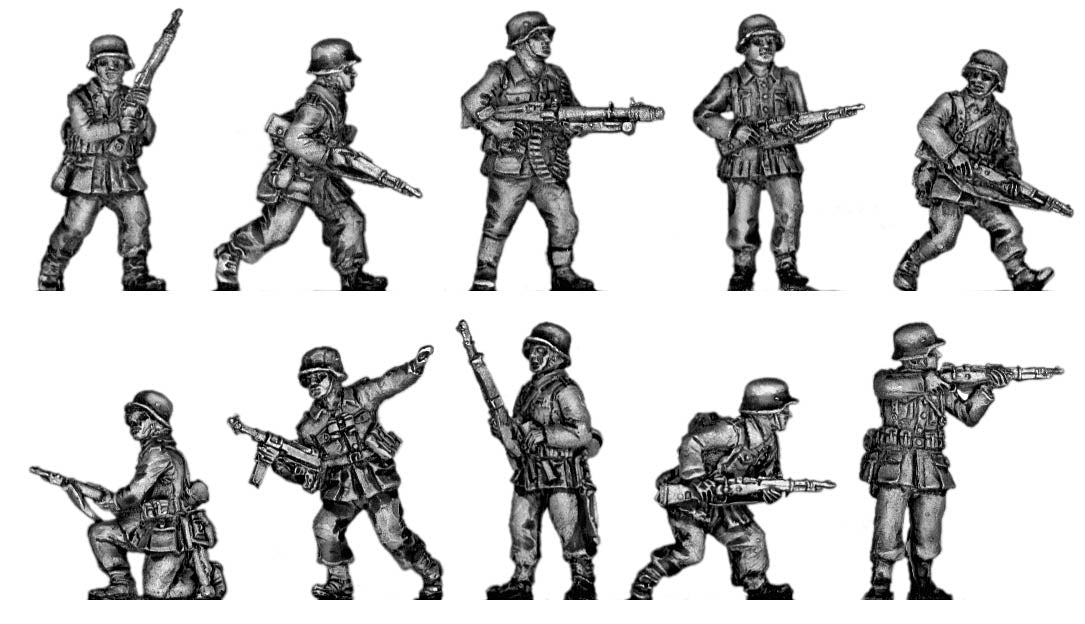 Infantry section advancing cautiously