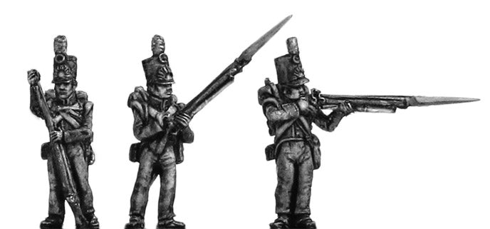 Dutch militia flank firing and loading
