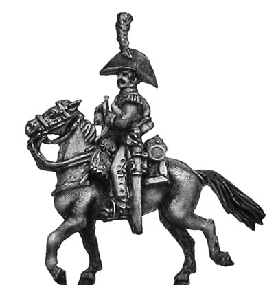 Dutch Carabinier trumpeter in bicorne